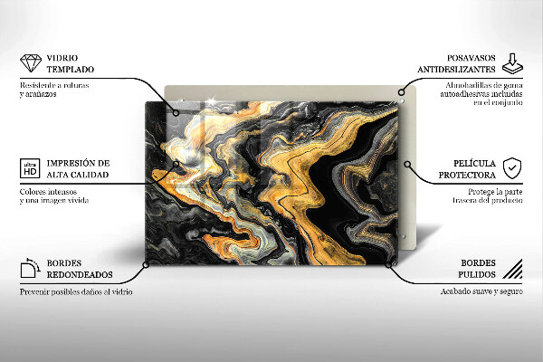 Osłona na płytę indukcyjną Abstrakcyjna struktura