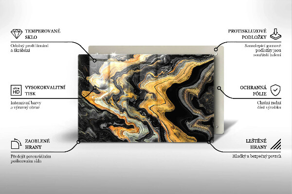 Osłona na płytę indukcyjną Abstrakcyjna struktura