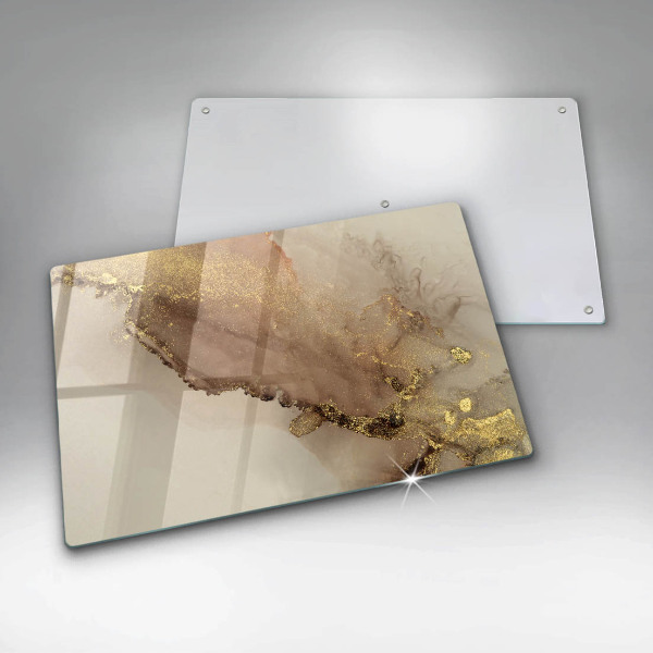 Osłona na płytę indukcyjną Abstrakcja złoto