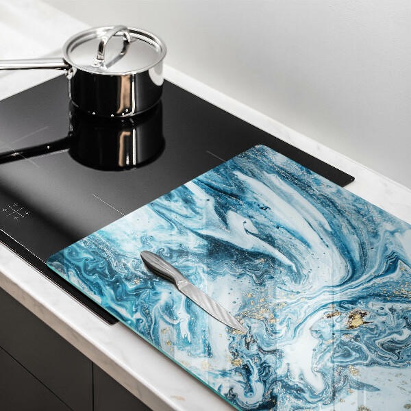 Osłona na płytę indukcyjną Struktura ze złotem