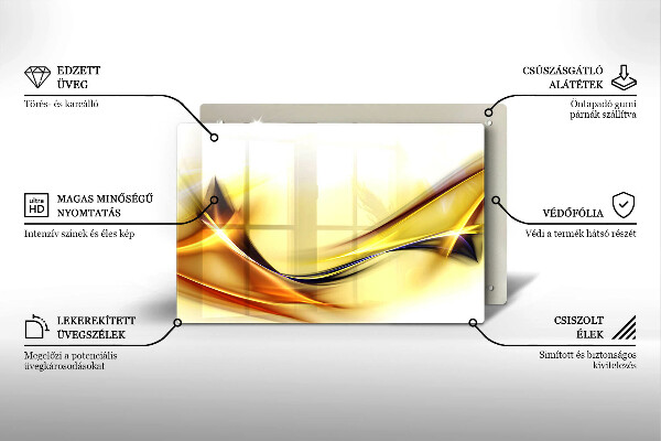 Osłona na płytę indukcyjną Abstrakcja linie światła