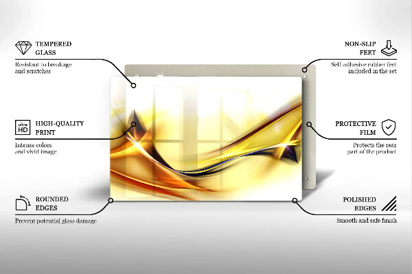 Osłona na płytę indukcyjną Abstrakcja linie światła