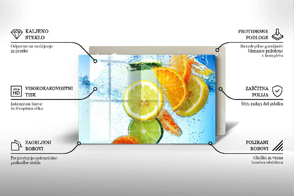 Osłona na płytę indukcyjną Soczyste cytrusy woda
