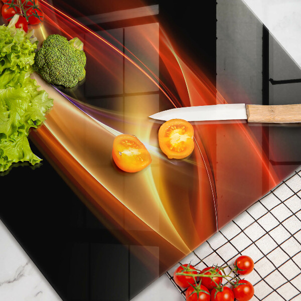 Osłona na płytę indukcyjną Abstrakcja dym i światło