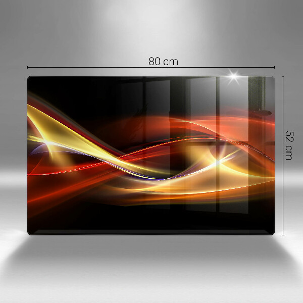 Osłona na płytę indukcyjną Abstrakcja dym i światło