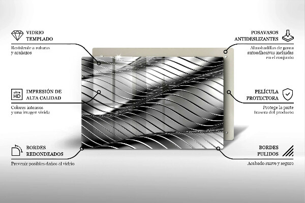 Osłona na płytę indukcyjną Metalowa struktura 3D