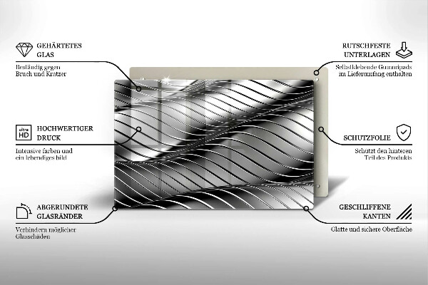 Osłona na płytę indukcyjną Metalowa struktura 3D
