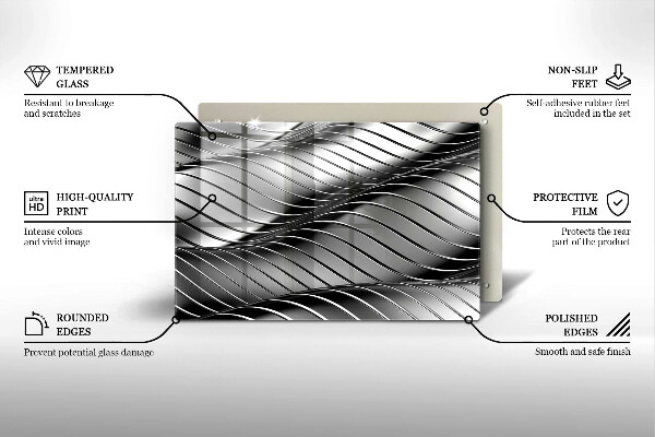 Osłona na płytę indukcyjną Metalowa struktura 3D