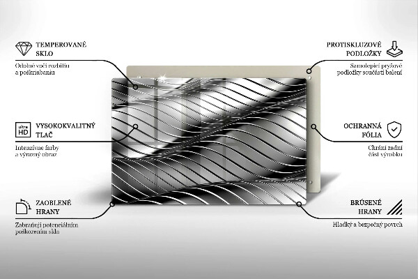 Osłona na płytę indukcyjną Metalowa struktura 3D