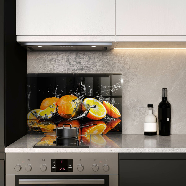 Osłona na ścianę do kuchni Soczyste owoce pomarańcze