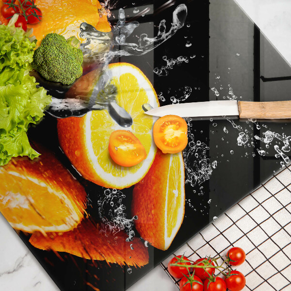 Osłona na ścianę do kuchni Soczyste owoce pomarańcze