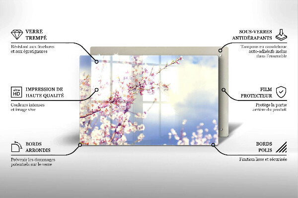 Osłona na płytę indukcyjną Kwitnące drzewo