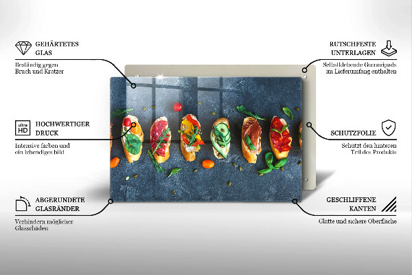 Osłona płyty indukcyjnej Kolorowe kanapki