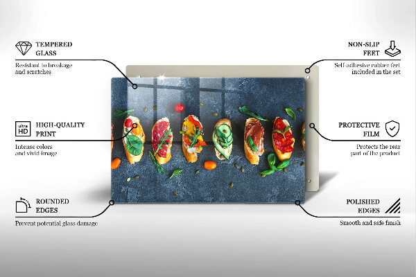 Osłona płyty indukcyjnej Kolorowe kanapki
