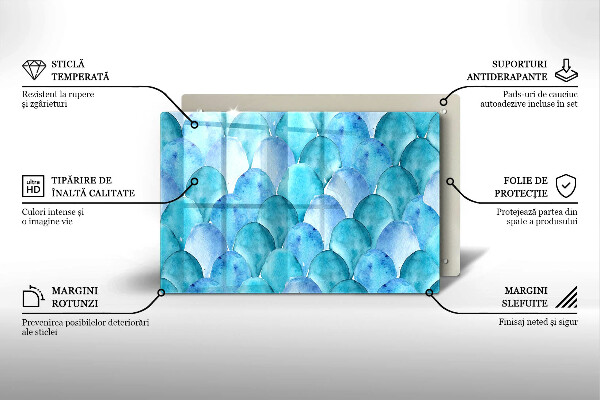 Osłona płyty indukcyjnej Akwarelowe łuski