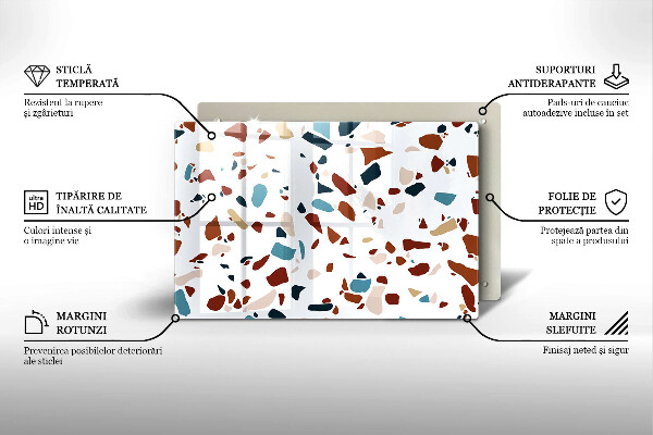 Osłona płyty indukcyjnej Ozdobny kamień