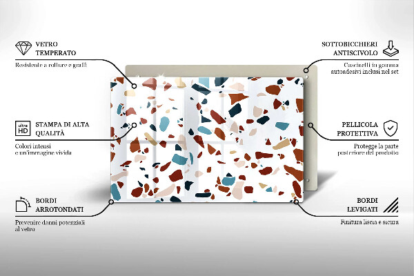 Osłona płyty indukcyjnej Ozdobny kamień