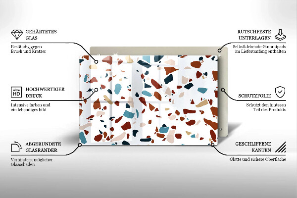 Osłona płyty indukcyjnej Ozdobny kamień