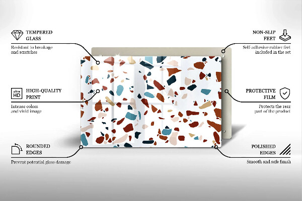 Osłona płyty indukcyjnej Ozdobny kamień