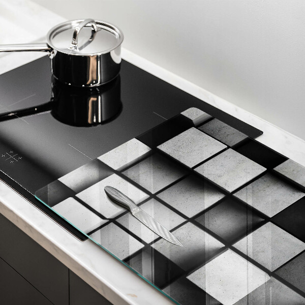 Osłona płyty indukcyjnej Tło geometria 3D