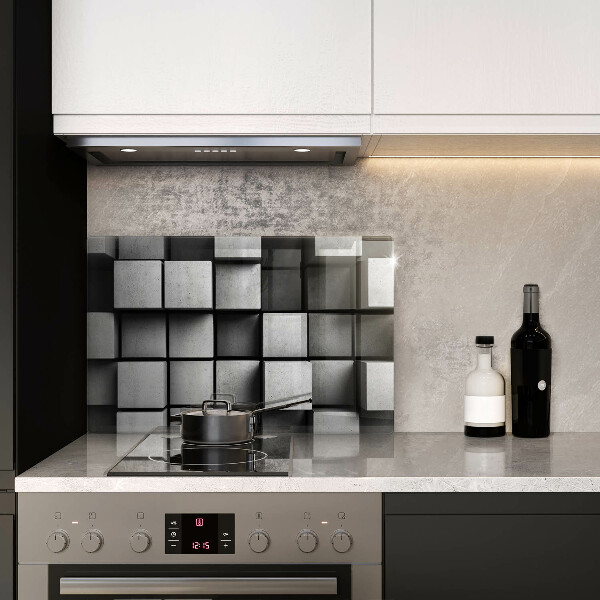 Osłona płyty indukcyjnej Tło geometria 3D