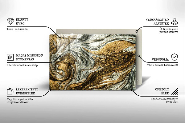 Osłona płyty indukcyjnej Bogata abstrakcja