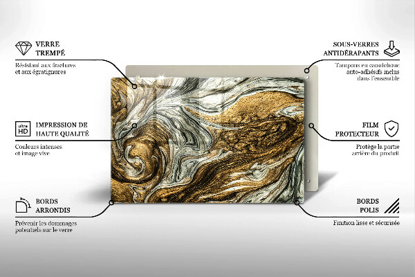 Osłona płyty indukcyjnej Bogata abstrakcja