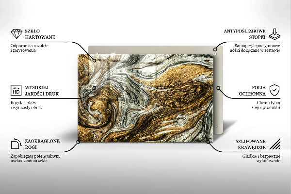 Osłona płyty indukcyjnej Bogata abstrakcja