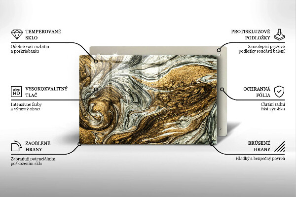 Osłona płyty indukcyjnej Bogata abstrakcja