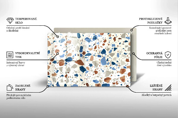 Osłona płyty indukcyjnej Ozdobny kamień gres
