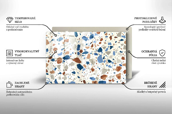 Osłona płyty indukcyjnej Ozdobny kamień gres