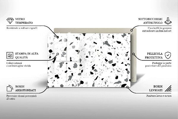 Osłona płyty indukcyjnej Kamień dekoracyjny gres