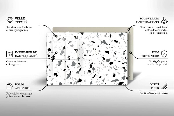 Osłona płyty indukcyjnej Kamień dekoracyjny gres