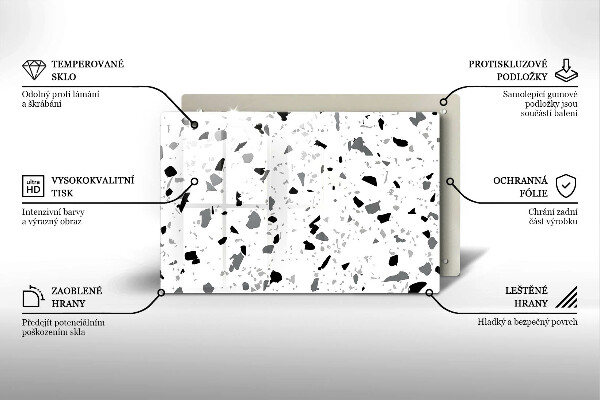 Osłona płyty indukcyjnej Kamień dekoracyjny gres