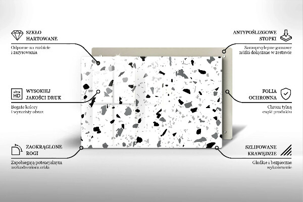 Osłona płyty indukcyjnej Kamień dekoracyjny gres