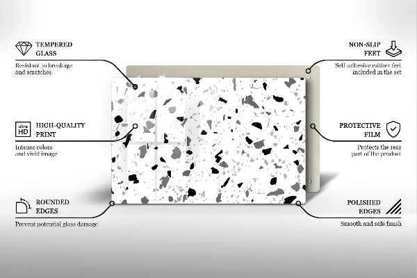 Osłona płyty indukcyjnej Kamień dekoracyjny gres