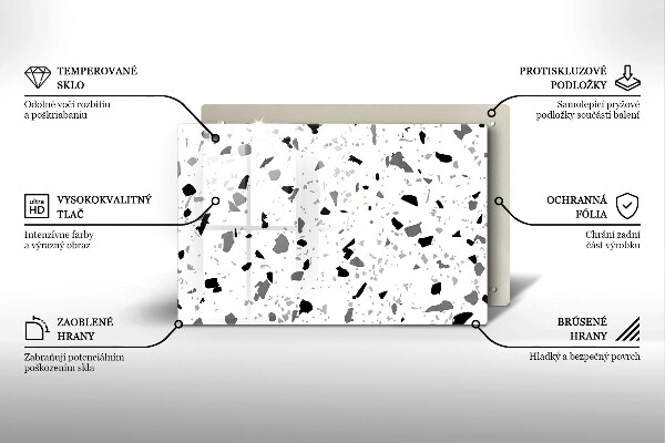 Osłona płyty indukcyjnej Kamień dekoracyjny gres
