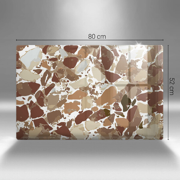 Osłona płyty indukcyjnej Kamień ozdobne plamy