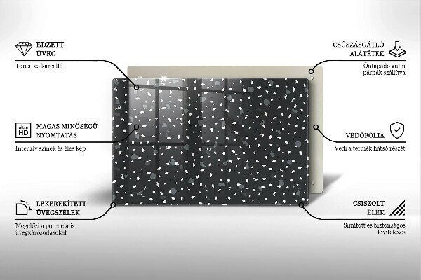 Osłona płyty indukcyjnej Ozdobny kamień