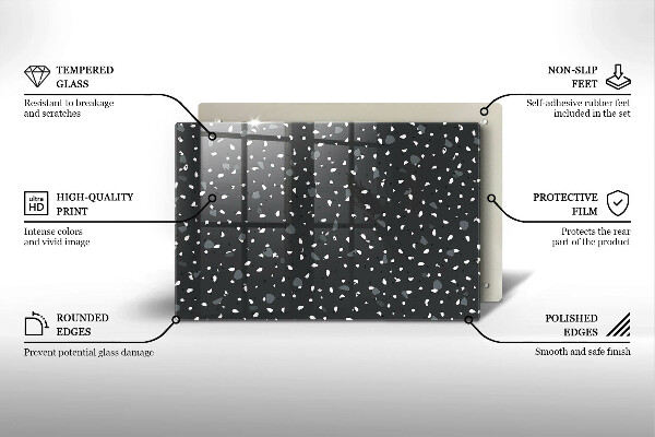 Osłona płyty indukcyjnej Ozdobny kamień