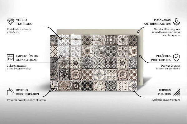 Osłona na płytę indukcyjną Płytki ozdobne kafelki