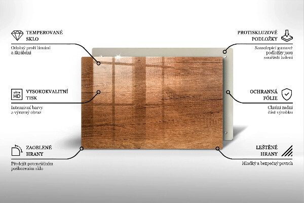 Osłona na płytę indukcyjną Drewno tekstura