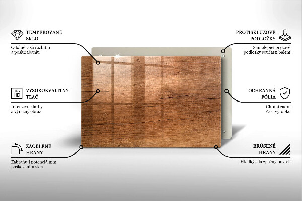 Osłona na płytę indukcyjną Drewno tekstura