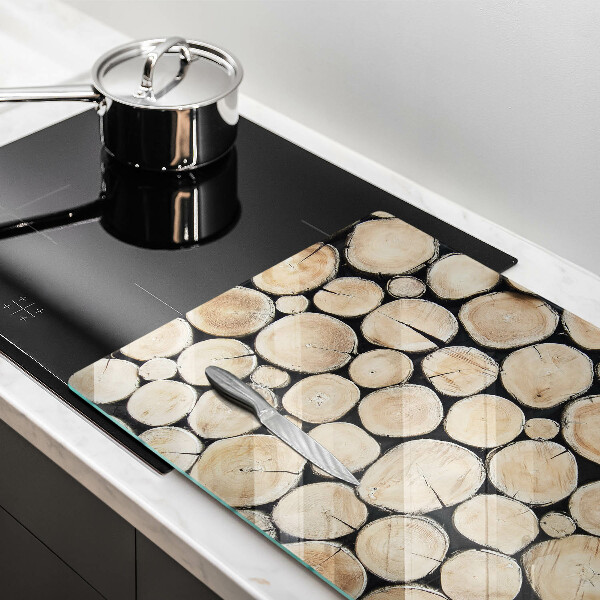 Osłona na płytę indukcyjną Drewno pnie drzew