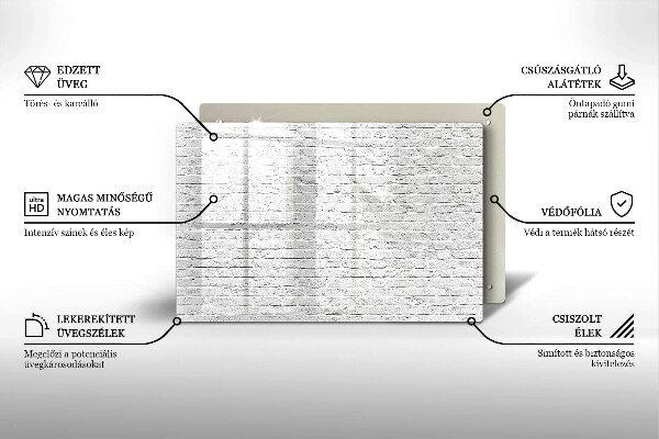 Osłona na płytę indukcyjną Ściana mur cegły