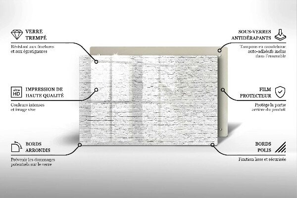 Osłona na płytę indukcyjną Ściana mur cegły