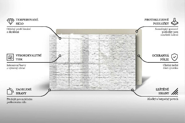 Osłona na płytę indukcyjną Ściana mur cegły