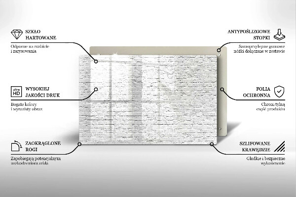 Osłona na płytę indukcyjną Ściana mur cegły