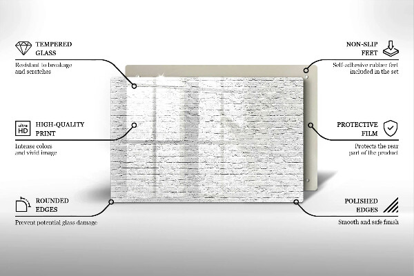 Osłona na płytę indukcyjną Ściana mur cegły