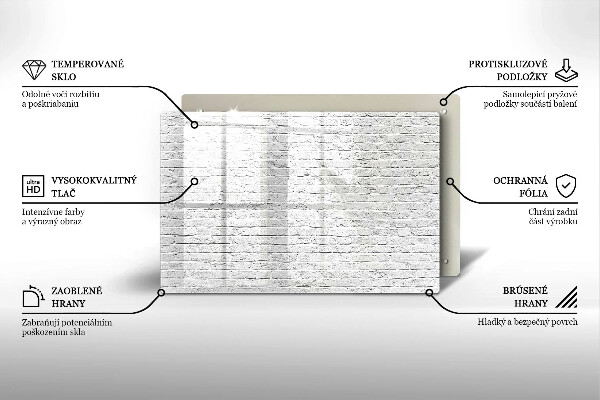 Osłona na płytę indukcyjną Ściana mur cegły